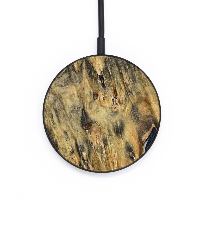 Circle Wood Wireless Charger - Laylani (Teal & Gold, 794638)