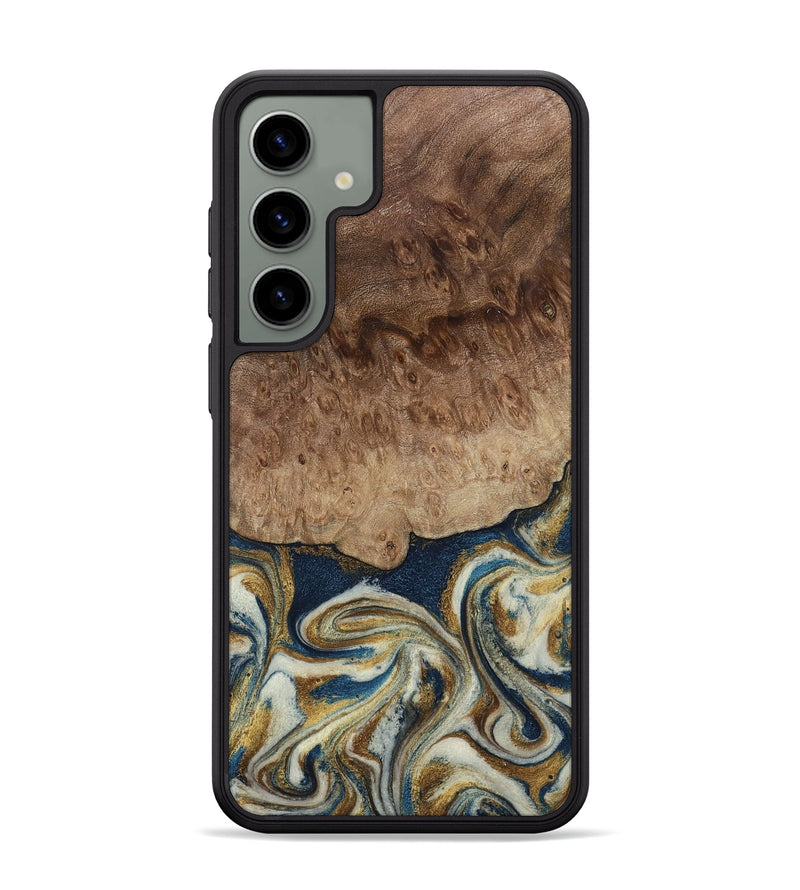 Galaxy S24 Plus Wood Phone Case - Will (Teal & Gold, 794663)