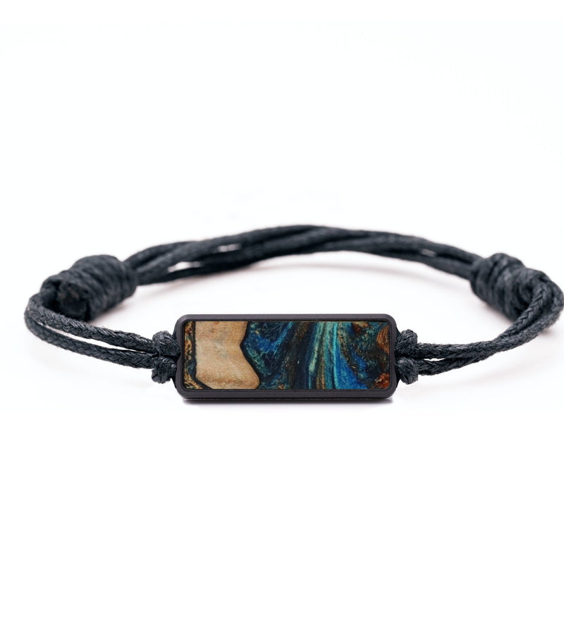 Classic Wood Bracelet - Charlie (Teal & Gold, 794679)