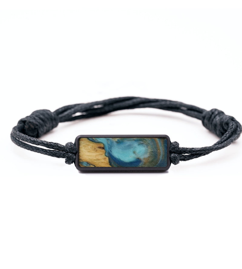 Classic Wood Bracelet - Gene (Teal & Gold, 794680)