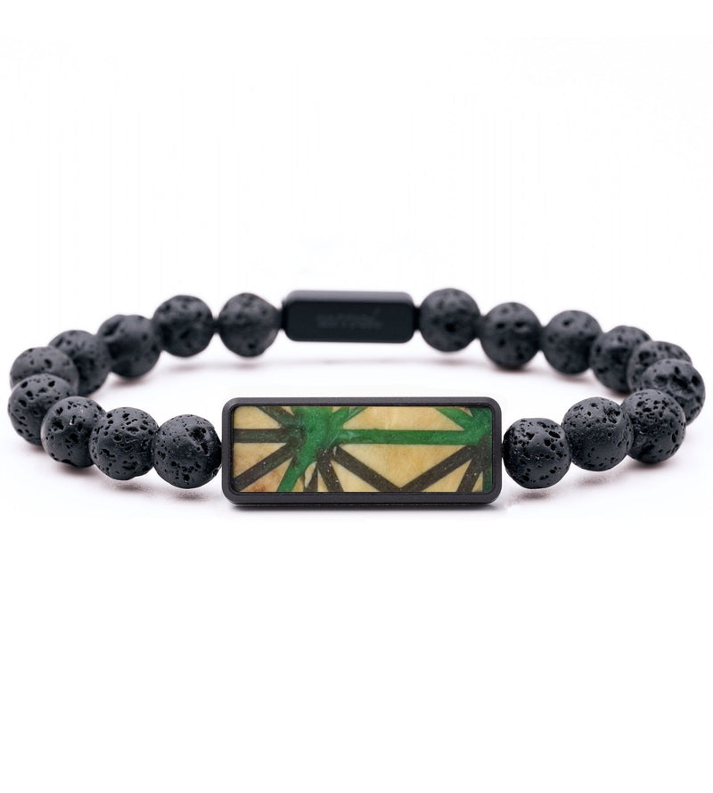 Lava Bead Wood Bracelet - Ariel (Pattern, 794709)