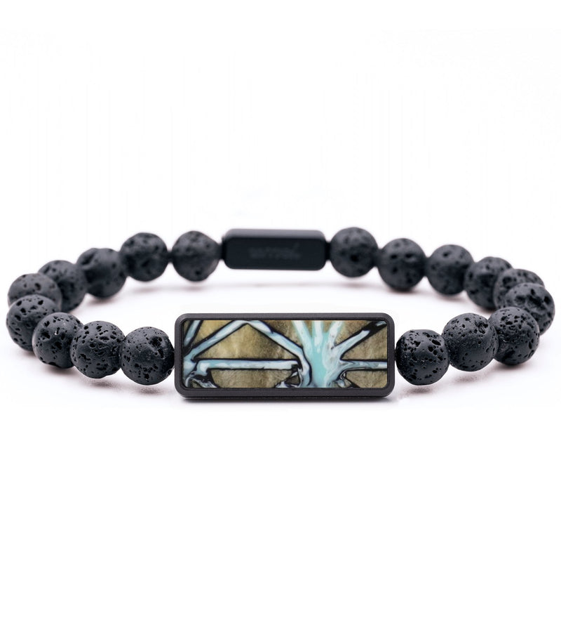 Lava Bead Wood Bracelet - Miranda (Pattern, 794711)