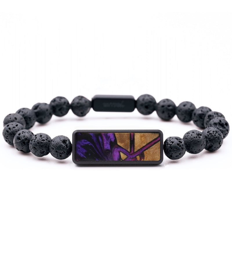 Lava Bead Wood Bracelet - Christoph (Pattern, 794723)