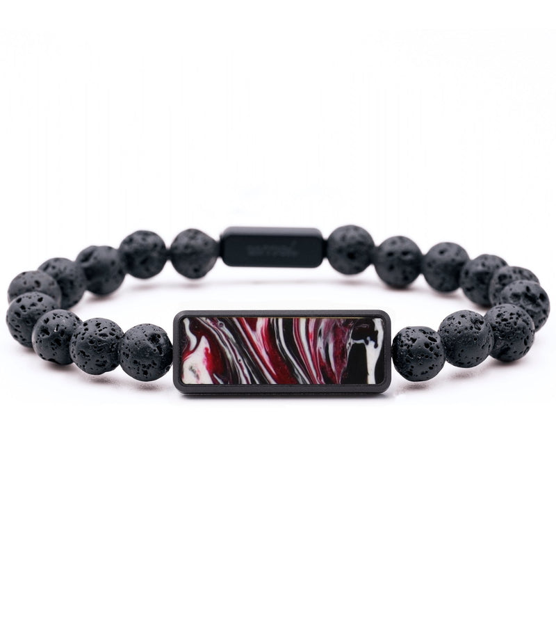 Lava Bead ResinArt Bracelet - Dale (Red, 794739)