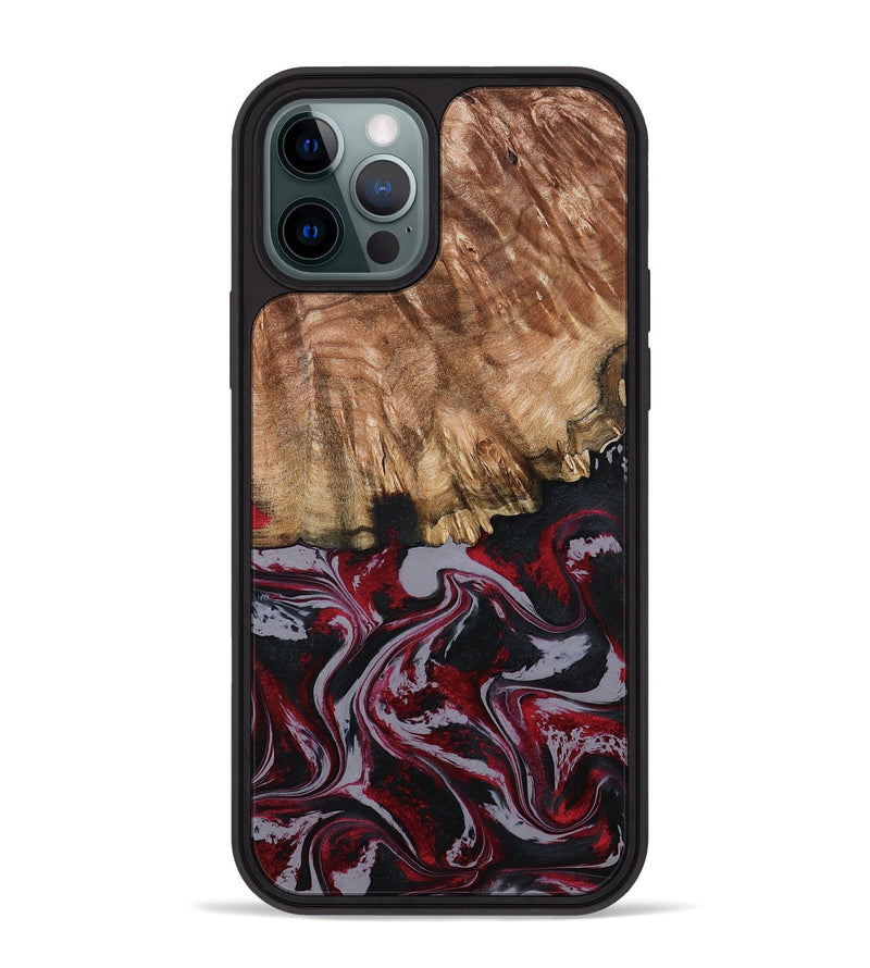 iPhone 12 Pro Max Wood Phone Case - Hadley (Red, 794786)