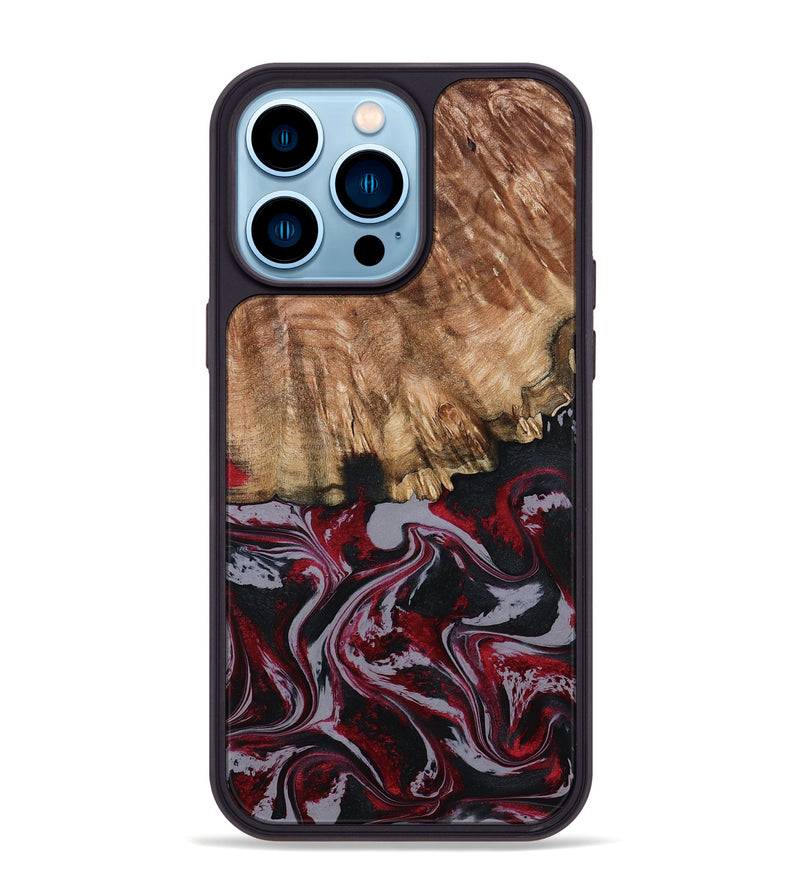iPhone 14 Pro Max Wood Phone Case - Hadley (Red, 794786)