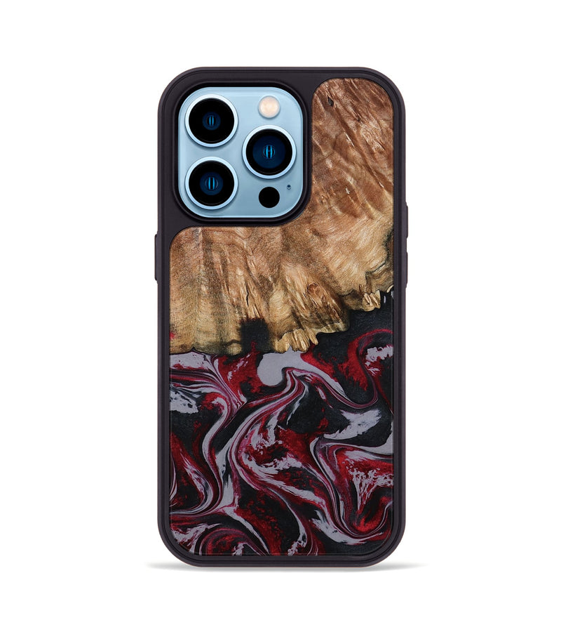 iPhone 14 Pro Wood Phone Case - Hadley (Red, 794786)