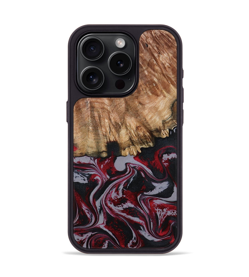 iPhone 15 Pro Wood Phone Case - Hadley (Red, 794786)