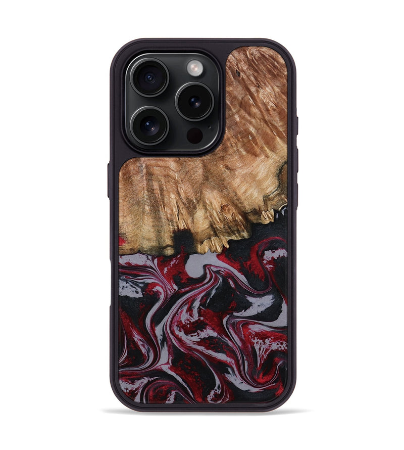 iPhone 16 Pro Wood Phone Case - Hadley (Red, 794786)