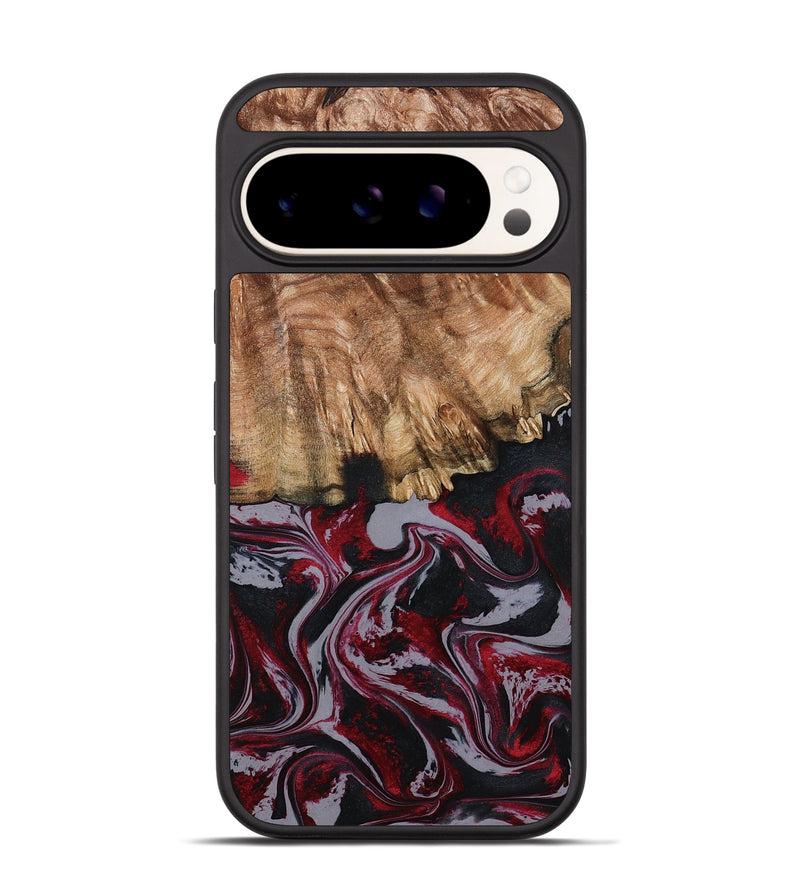 Pixel 9 Wood Phone Case - Hadley (Red, 794786)
