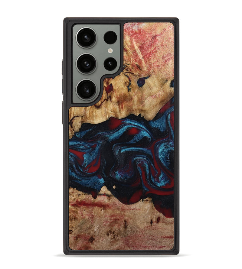 Galaxy S23 Ultra Wood Phone Case - Delma (Red, 794793)