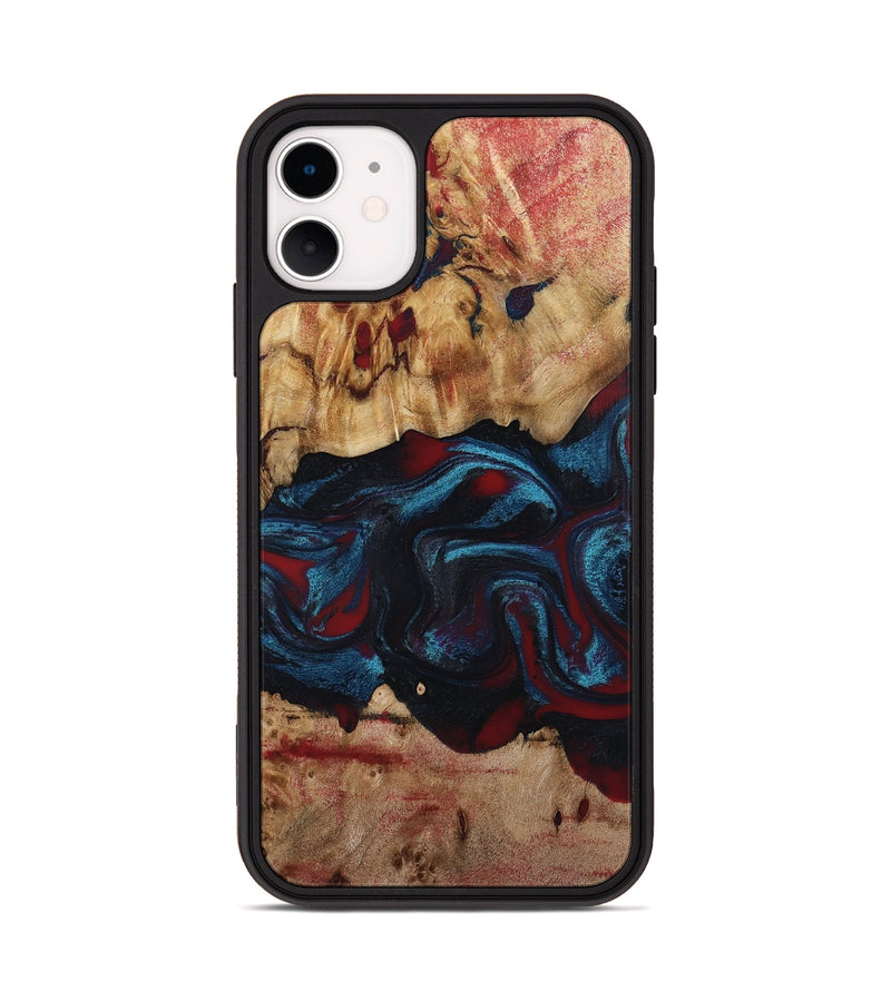 iPhone 11 Wood Phone Case - Delma (Red, 794793)