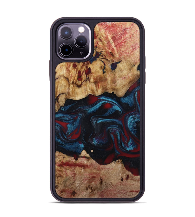 iPhone 11 Pro Max Wood Phone Case - Delma (Red, 794793)