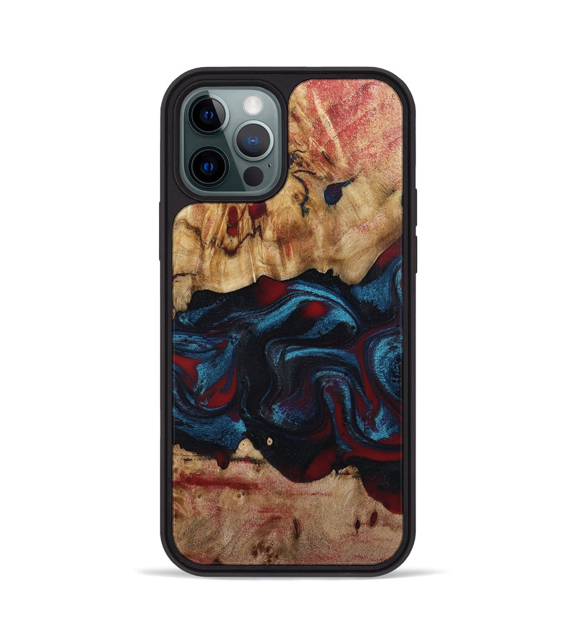 iPhone 12 Pro Wood Phone Case - Delma (Red, 794793)