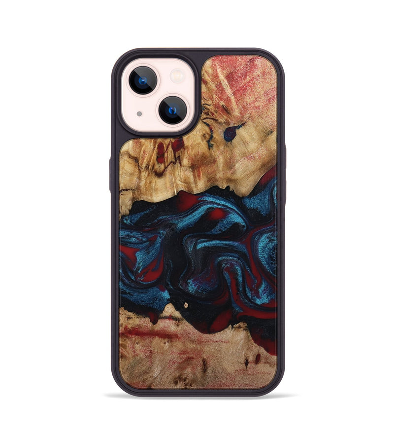 iPhone 14 Wood Phone Case - Delma (Red, 794793)