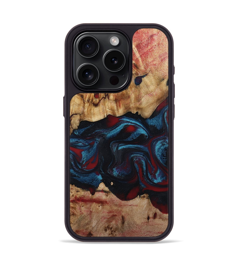 iPhone 15 Pro Wood Phone Case - Delma (Red, 794793)