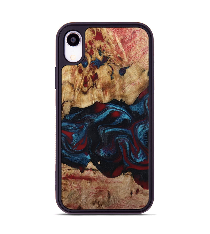 iPhone Xr Wood Phone Case - Delma (Red, 794793)