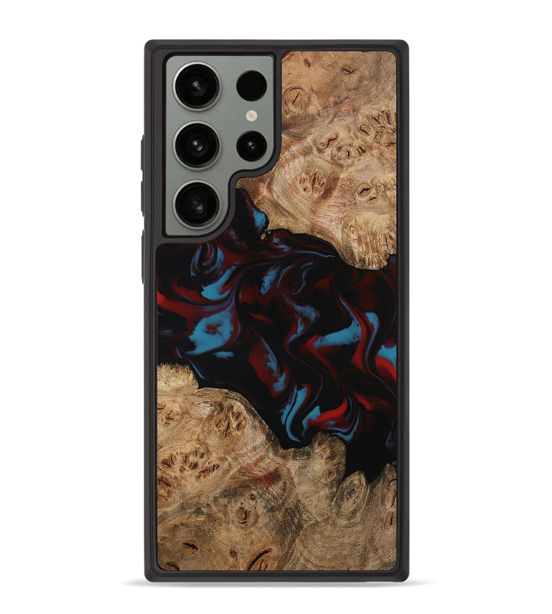Galaxy S23 Ultra Wood Phone Case - Draven (Red, 794799)