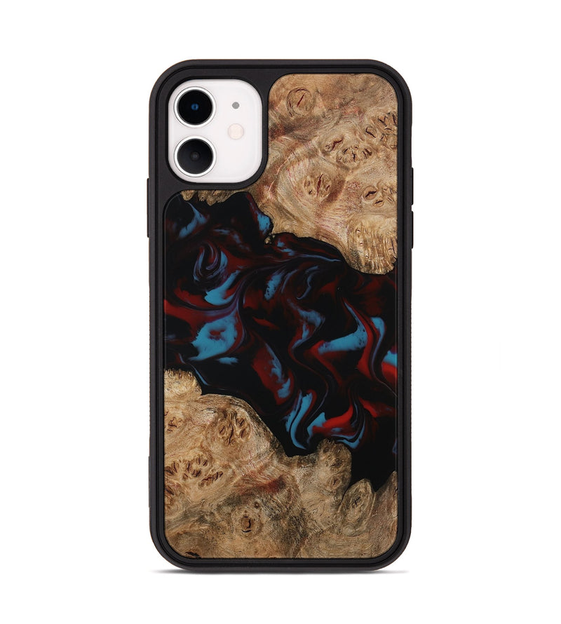 iPhone 11 Wood Phone Case - Draven (Red, 794799)