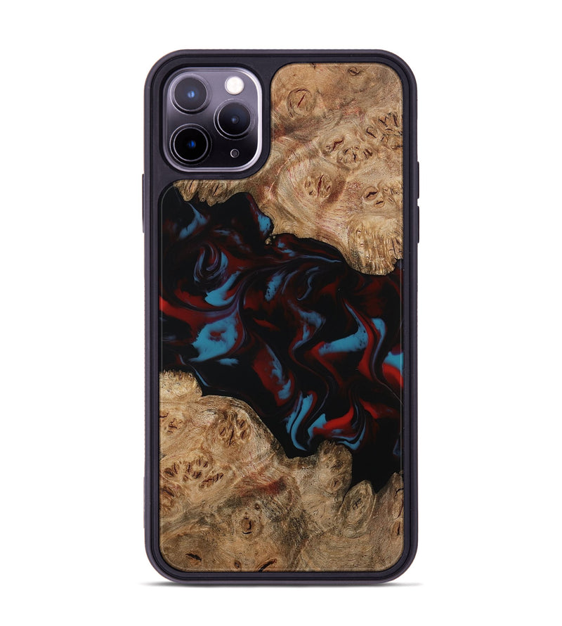iPhone 11 Pro Max Wood Phone Case - Draven (Red, 794799)