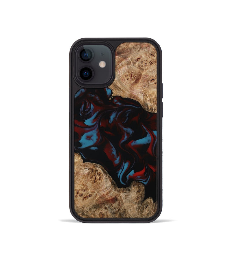 iPhone 12 mini Wood Phone Case - Draven (Red, 794799)