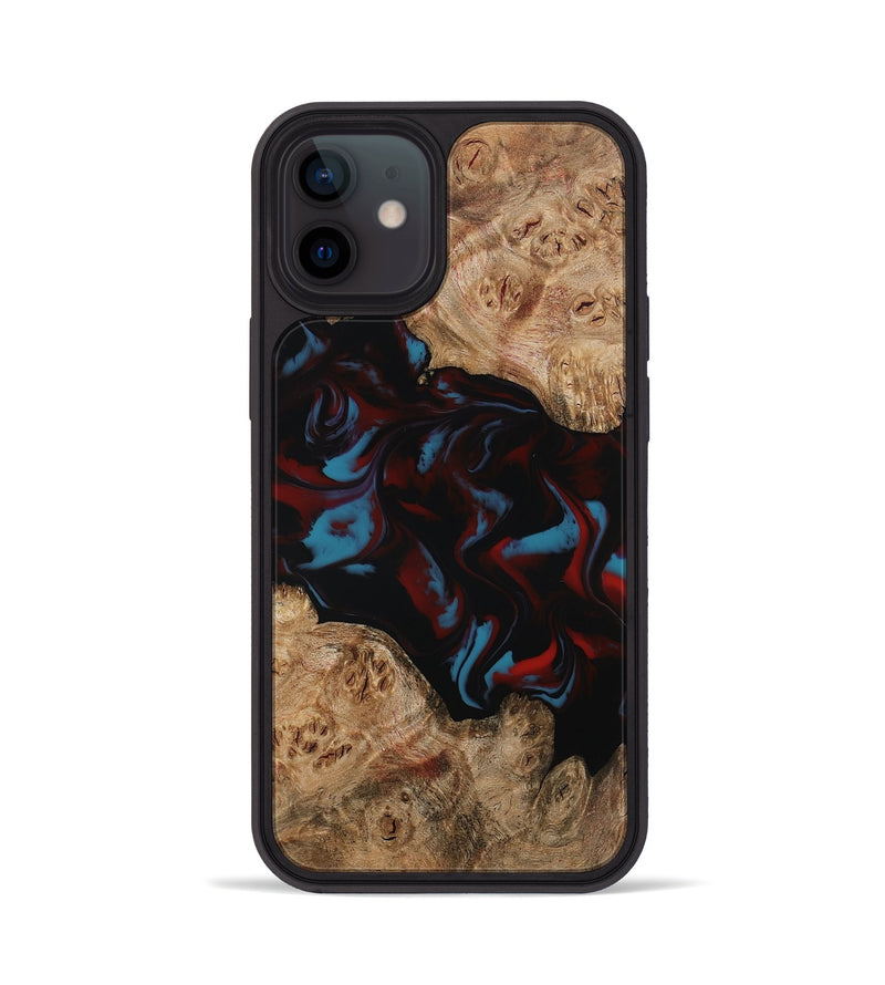 iPhone 12 Wood Phone Case - Draven (Red, 794799)
