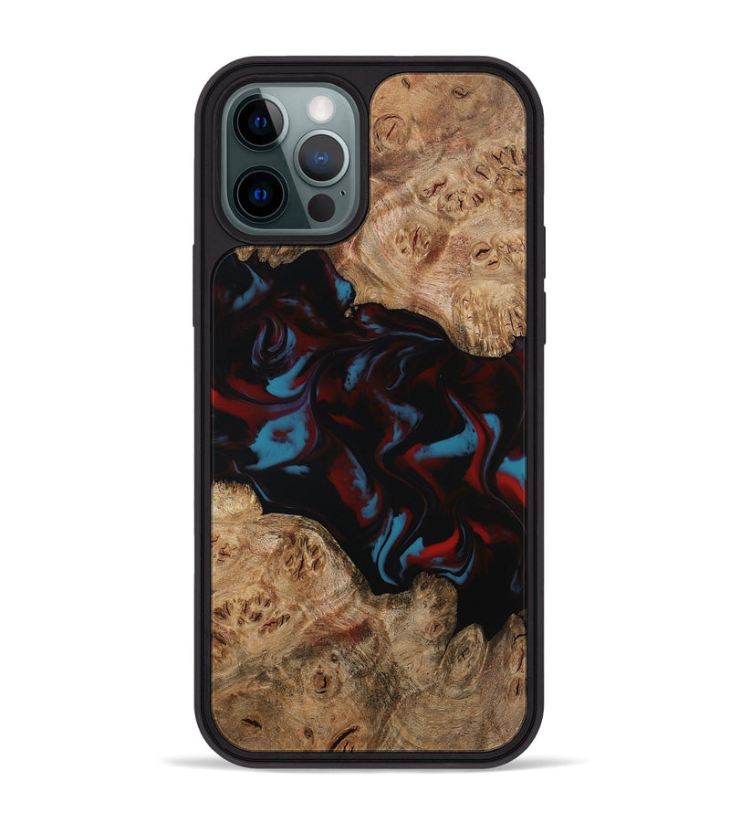 iPhone 12 Pro Max Wood Phone Case - Draven (Red, 794799)
