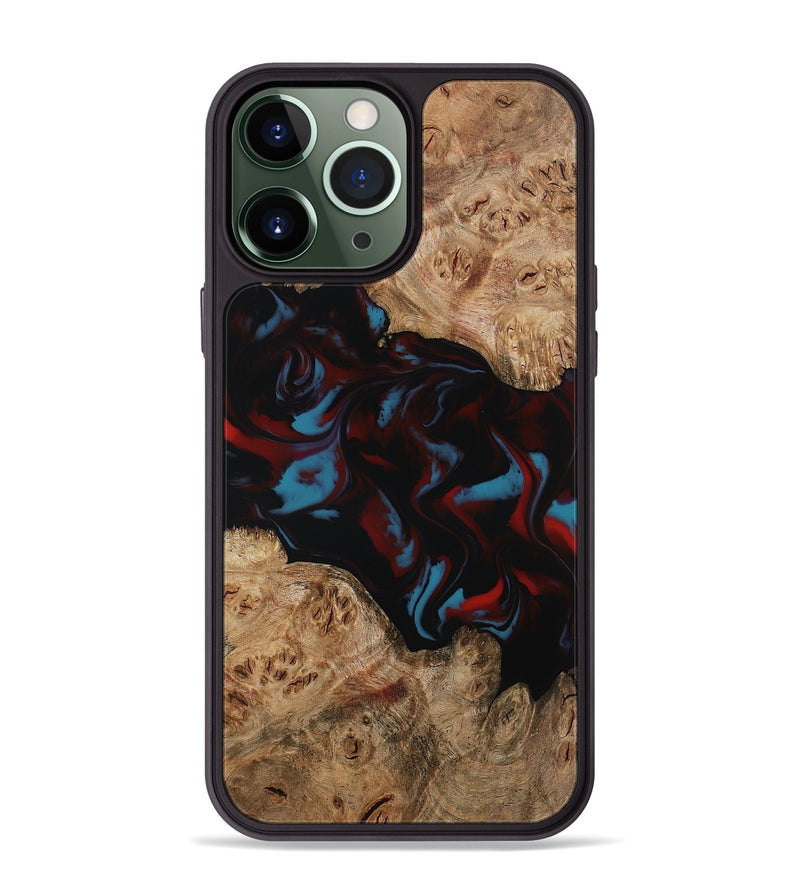 iPhone 13 Pro Max Wood Phone Case - Draven (Red, 794799)