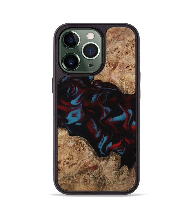 iPhone 13 Pro Wood Phone Case - Draven (Red, 794799)