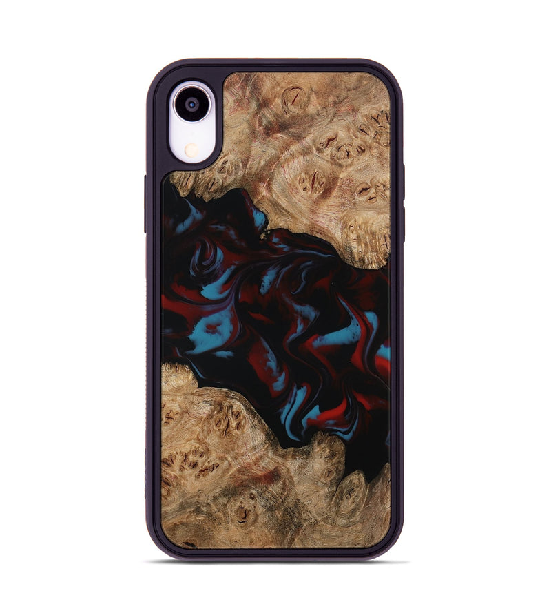 iPhone Xr Wood Phone Case - Draven (Red, 794799)