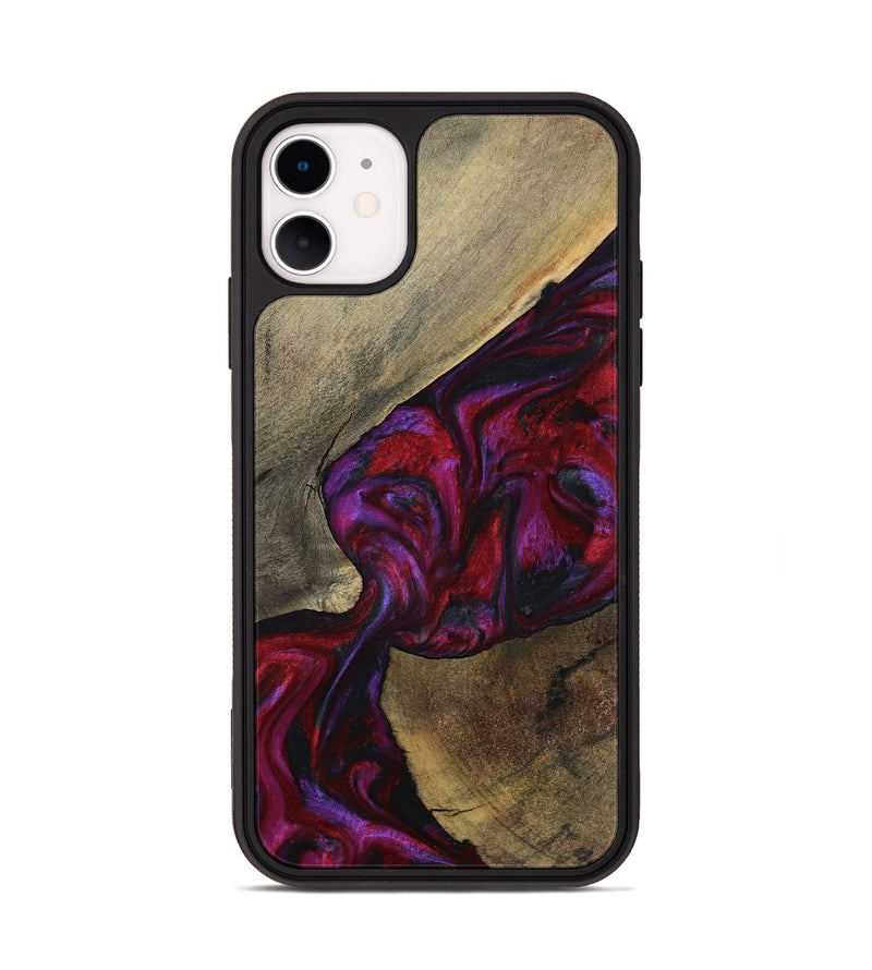 iPhone 11 Wood Phone Case - Loy (Red, 794803)