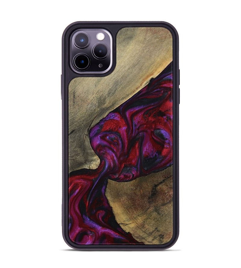 iPhone 11 Pro Max Wood Phone Case - Loy (Red, 794803)