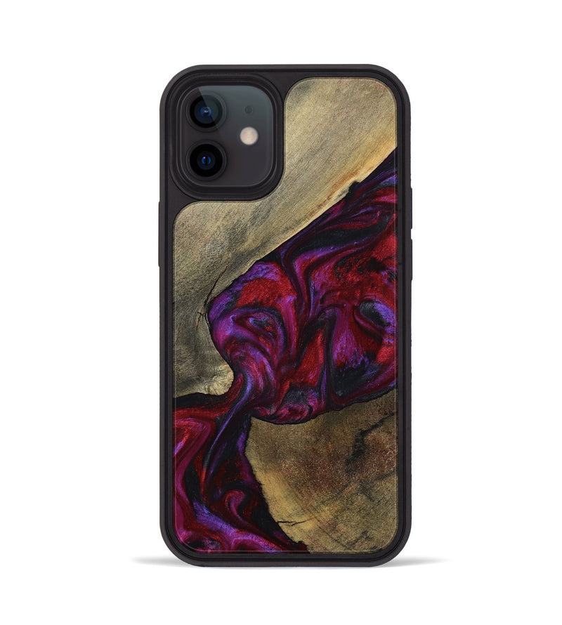 iPhone 12 Wood Phone Case - Loy (Red, 794803)