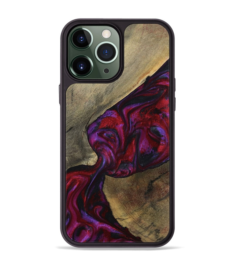 iPhone 13 Pro Max Wood Phone Case - Loy (Red, 794803)