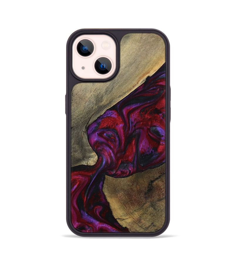 iPhone 14 Wood Phone Case - Loy (Red, 794803)