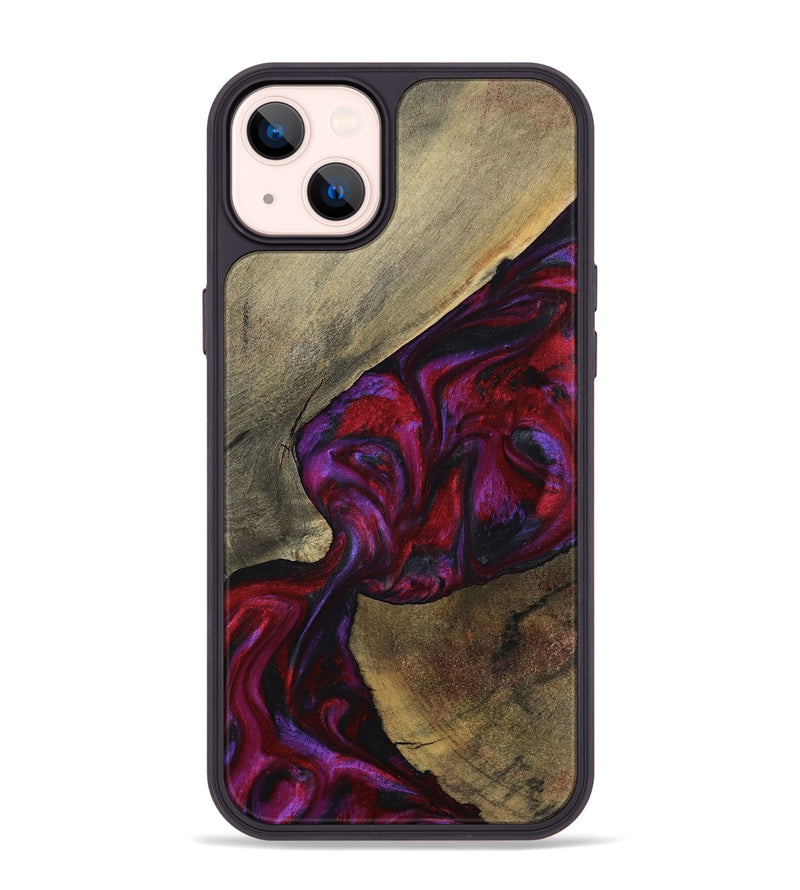 iPhone 14 Plus Wood Phone Case - Loy (Red, 794803)