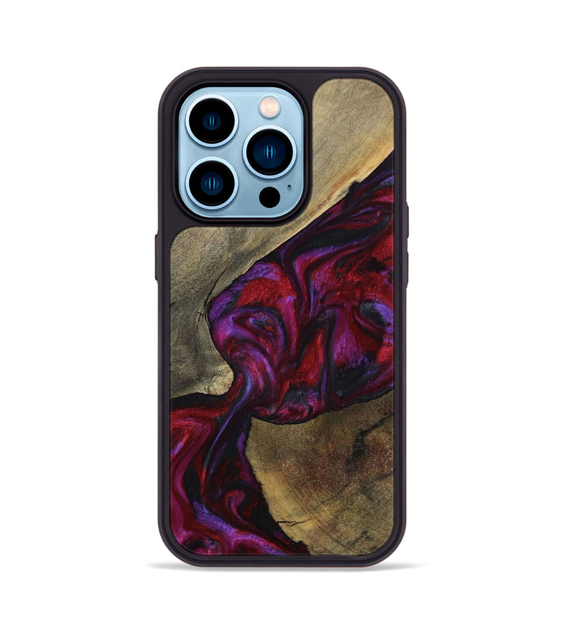 iPhone 14 Pro Wood Phone Case - Loy (Red, 794803)