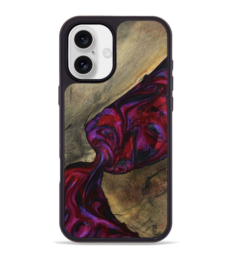 iPhone 16 Plus Wood Phone Case - Loy (Red, 794803)