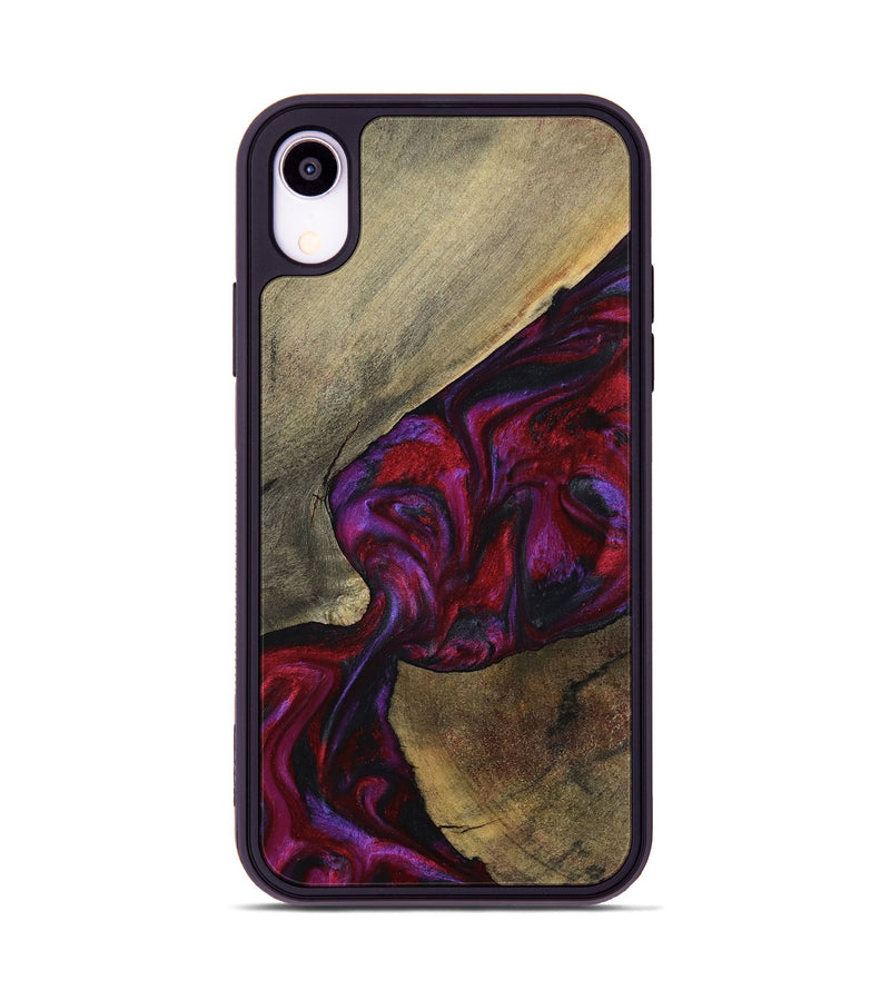 iPhone Xr Wood Phone Case - Loy (Red, 794803)