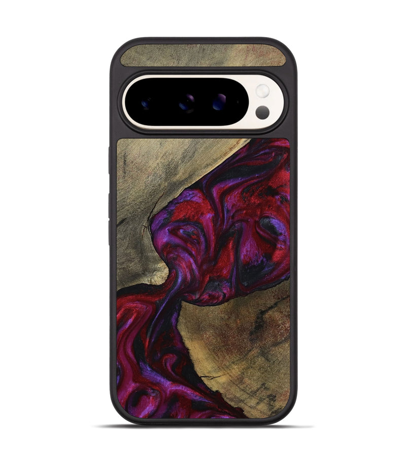 Pixel 9 Wood Phone Case - Loy (Red, 794803)
