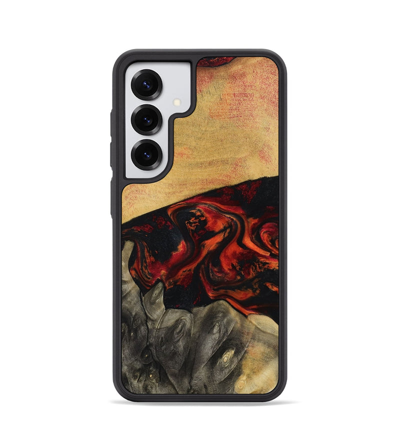Galaxy S25 Wood Phone Case - Buddy (Red, 794804)