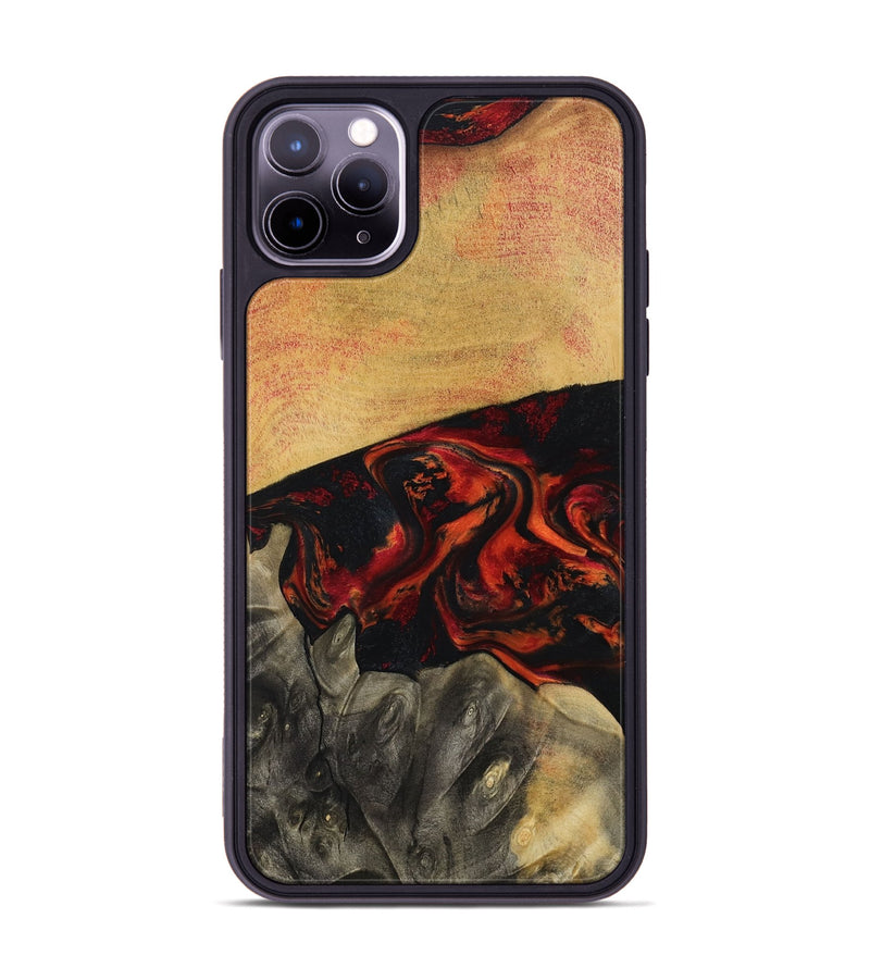 iPhone 11 Pro Max Wood Phone Case - Buddy (Red, 794804)