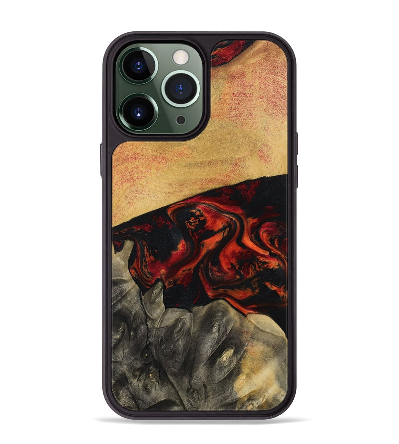 iPhone 13 Pro Max Wood Phone Case - Buddy (Red, 794804)