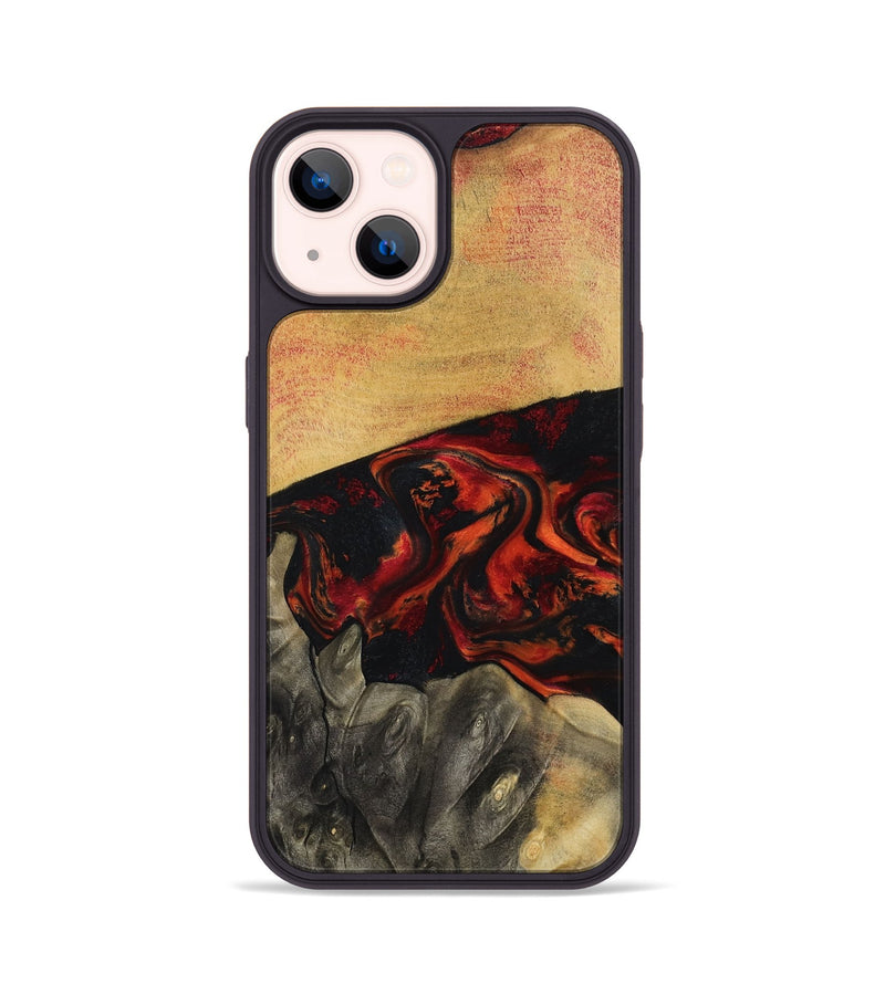 iPhone 14 Wood Phone Case - Buddy (Red, 794804)