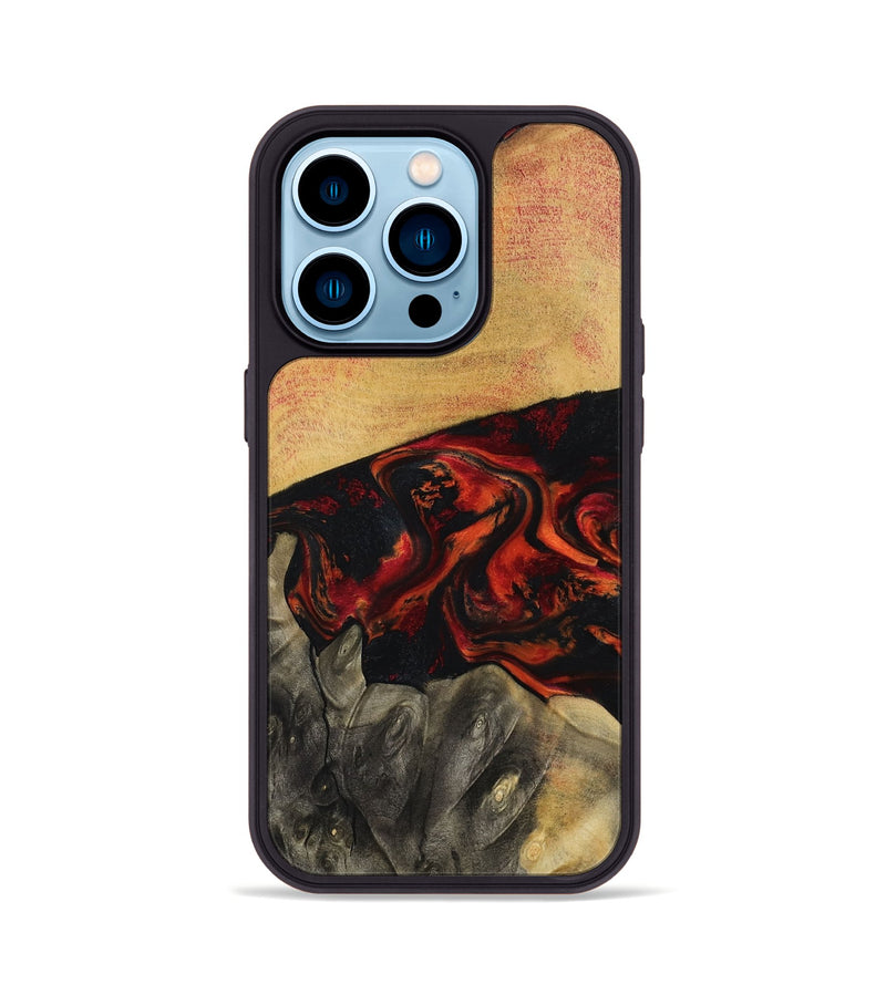 iPhone 14 Pro Wood Phone Case - Buddy (Red, 794804)