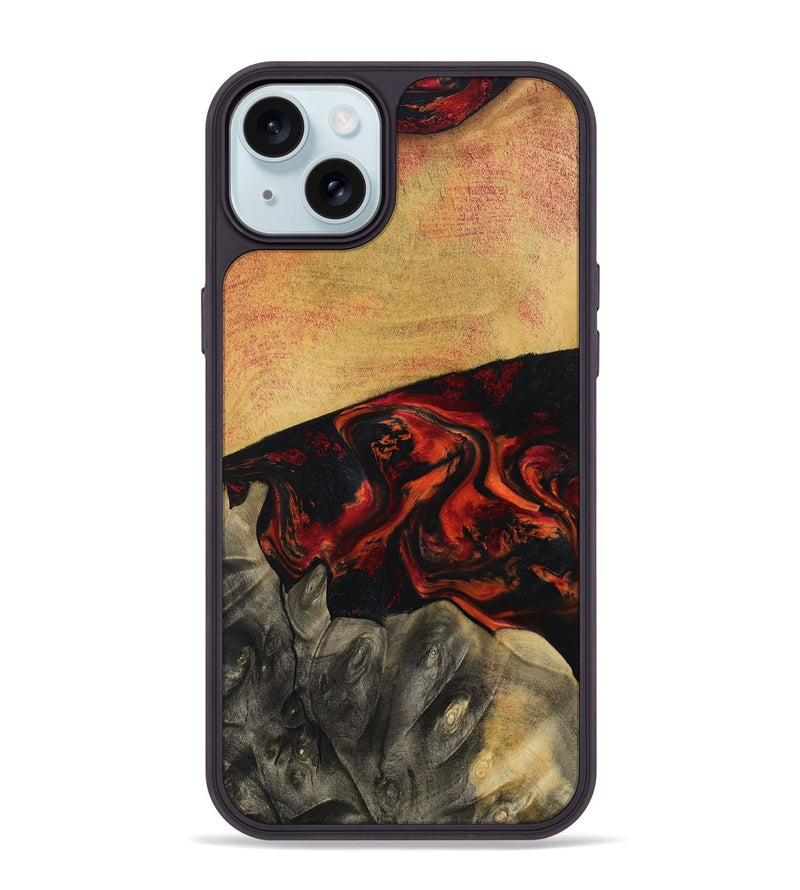iPhone 15 Plus Wood Phone Case - Buddy (Red, 794804)
