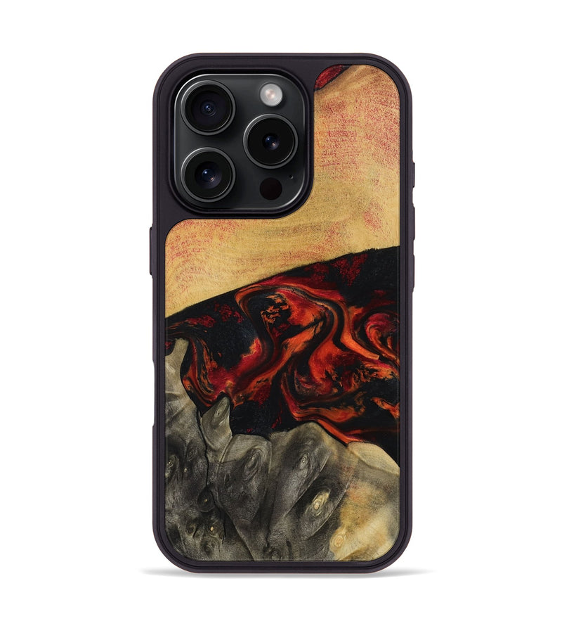 iPhone 16 Pro Wood Phone Case - Buddy (Red, 794804)