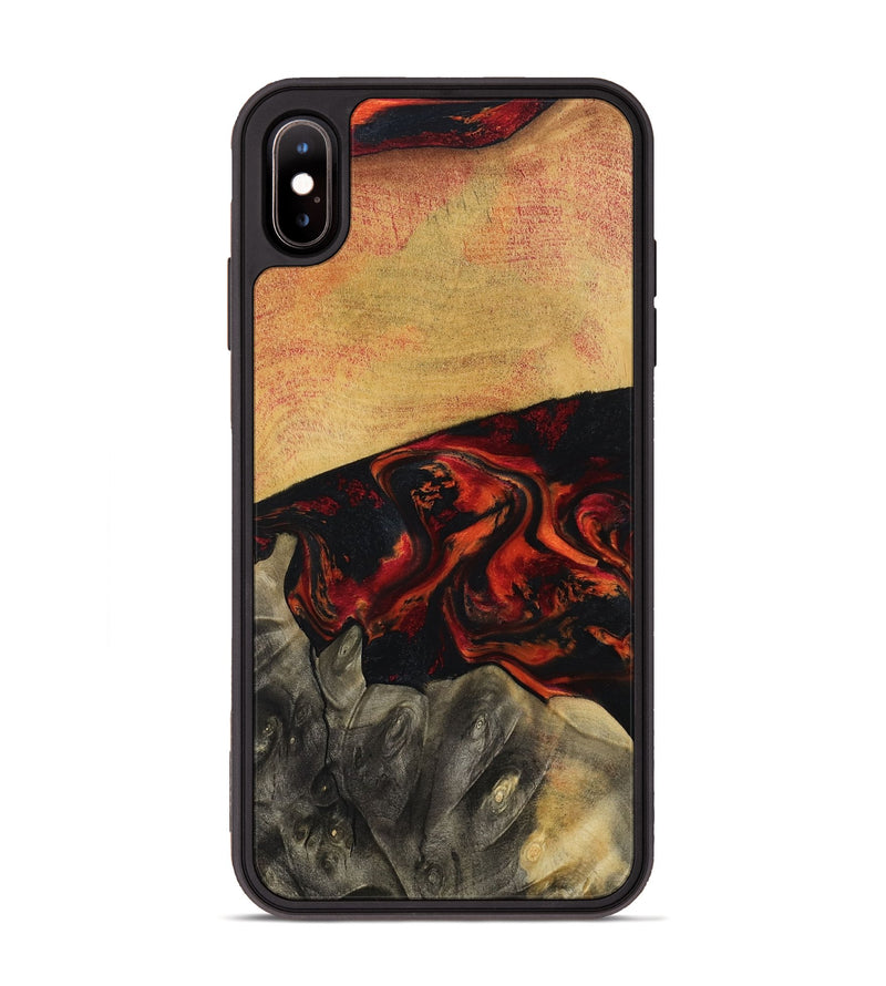 iPhone Xs Max Wood Phone Case - Buddy (Red, 794804)