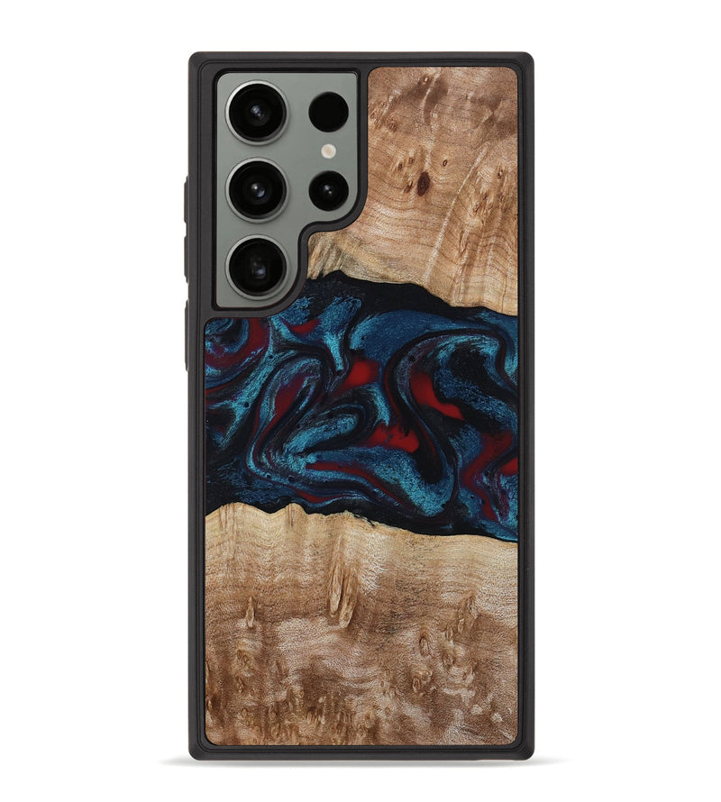 Galaxy S23 Ultra Wood Phone Case - Rhea (Red, 794806)