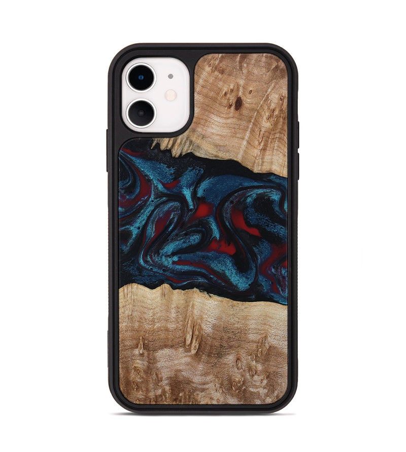 iPhone 11 Wood Phone Case - Rhea (Red, 794806)